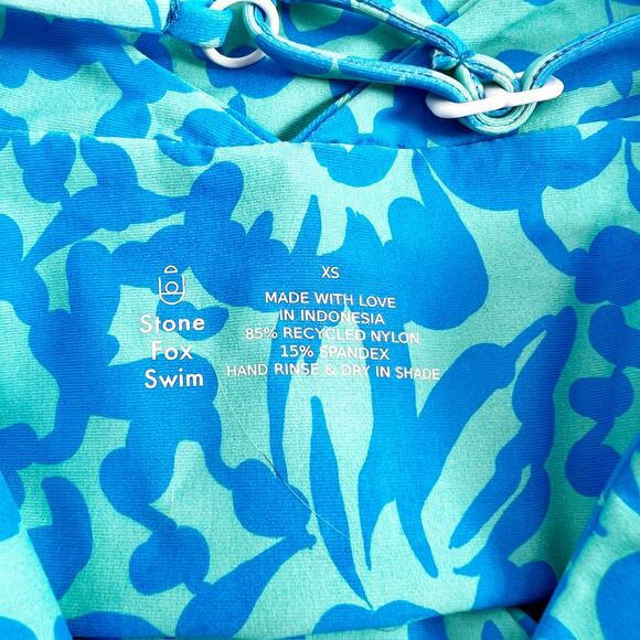 Stone Fox Swim Blue Floral Bikini - Picture 4 of 4